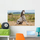 Grey Gelding Arises from Wall Mural