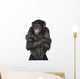 Monkey Listening Music Wall Decal