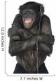 Monkey Listening Music Wall Decal