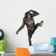 monkey monkeying  and screaming on one foot Wall Decal