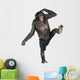 monkey monkeying  and screaming on one foot Wall Decal