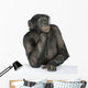 Monkey at a table Wall Decal