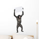 protesting monkey Wall Decal
