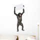 protesting monkey Wall Decal