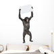 protesting monkey Wall Decal
