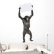 protesting monkey Wall Decal