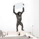 protesting monkey Wall Decal