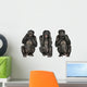 Three Wise Monkeys Wall Decal
