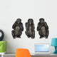 Three Wise Monkeys Wall Decal