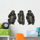 Three Wise Monkeys Wall Decal