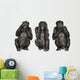 Three Wise Monkeys Wall Decal