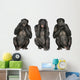 Three Wise Monkeys Wall Decal