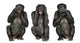 Three Wise Monkeys Wall Decal