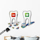 Healthy and Unhealthy Teeth Wall Decal