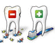 Healthy and Unhealthy Teeth Wall Decal