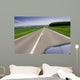 Fast moving car on road Wall Mural