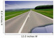 Fast moving car on road Wall Mural