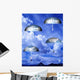 Rain Umbrellas Wall Decal