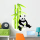 Bamboo and Panda Wall Decal