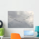 Pelicans in Key Formation Wall Mural