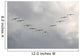Pelicans in Key Formation Wall Mural