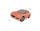 Tangerine Sports Car Wall Decal