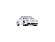 White Volkswagen Wall Decal