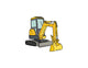 Front Shovel Yellow Excavator Wall Decal