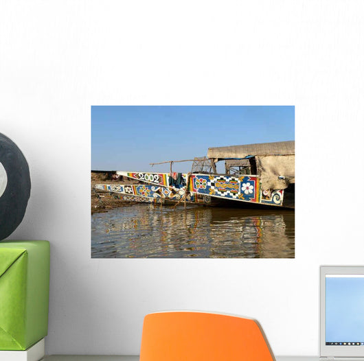 Boat River Niger Wall Decal