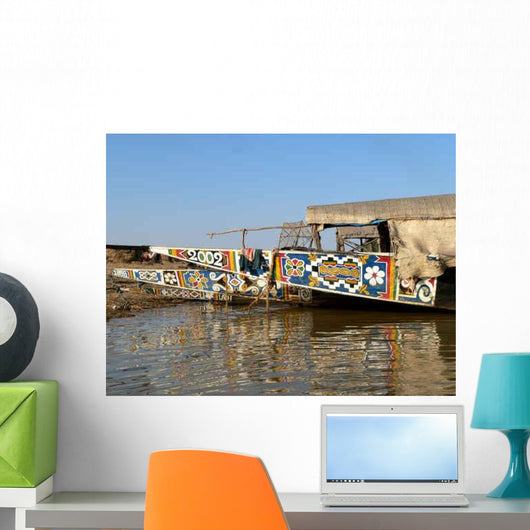Boat River Niger Wall Decal