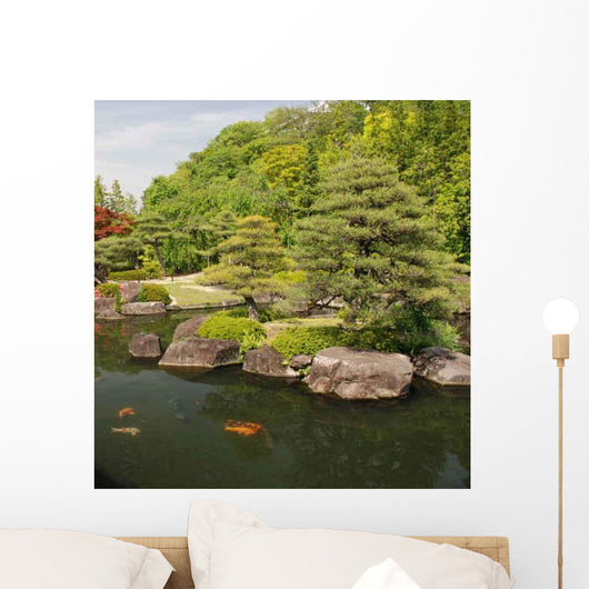 Japanese Koi Carp Pond Wall Decal