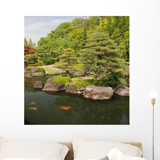 Japanese Koi Carp Pond Wall Decal