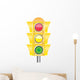 Vector traffic light - Green light Wall Decal