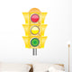 Vector traffic light - Green light Wall Decal