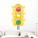 Vector traffic light - Green light Wall Decal