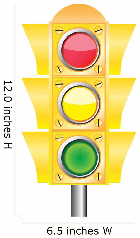 Vector traffic light - Green light Wall Decal