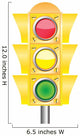 Vector traffic light - Green light Wall Decal