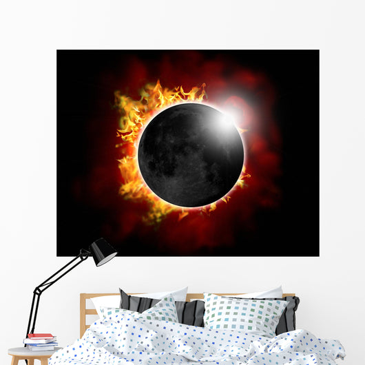 Complete Solar Eclipse Wall Mural
