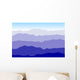 Mountainscape Horizontal Wall Decal