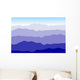 Mountainscape Horizontal Wall Decal