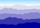 Mountainscape Horizontal Wall Decal