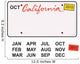 California License Plate Wall Decal