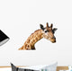 Clipping portrait of a giraffe Camelopardalis Wall Decal