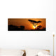 Acacia Tree Sunset Wall Decal