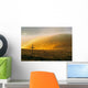 Mountain and Cross Wall Decal