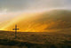 Mountain and Cross Wall Decal