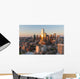 Dallas City Skyline Sunset Wall Decal