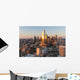 Dallas City Skyline Sunset Wall Decal