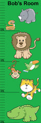 Jungle Animal Growth Chart Wall Decal