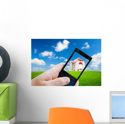 Cell Phone Hand and Wall Decal